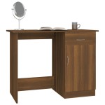 vidaXL Birou, stejar maro, 100x50x76 cm, lemn prelucrat