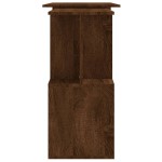 vidaXL Birou de colț, stejar maro, 200x50x76 cm, lemn prelucrat