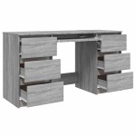 vidaXL Birou, gri sonoma, 140x50x77 cm, lemn prelucrat