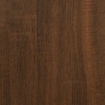 vidaXL Birou, stejar maro, 140x50x77 cm, lemn prelucrat