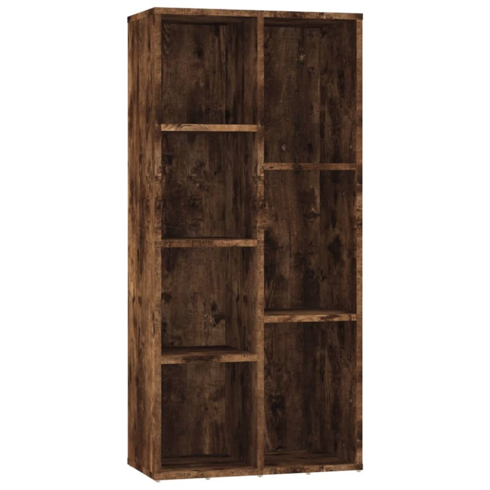 vidaXL Bibliotecă, stejar fumuriu, 50x25x106 cm