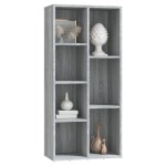 vidaXL Bibliotecă, gri sonoma, 50x25x106 cm vidaXL Bibliotecă, gri sonoma, 50x25x106 cm