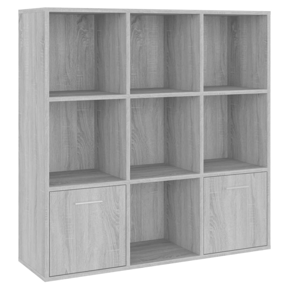 vidaXL Bibliotecă, gri sonoma, 98x30x98 cm