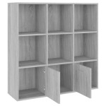 vidaXL Bibliotecă, gri sonoma, 98x30x98 cm