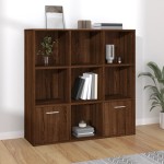 vidaXL Bibliotecă, stejar maro, 98x30x98 cm vidaXL Bibliotecă, stejar maro, 98x30x98 cm