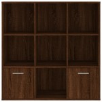 vidaXL Bibliotecă, stejar maro, 98x30x98 cm vidaXL Bibliotecă, stejar maro, 98x30x98 cm