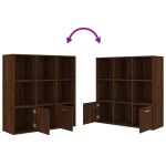 vidaXL Bibliotecă, stejar maro, 98x30x98 cm vidaXL Bibliotecă, stejar maro, 98x30x98 cm