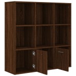 vidaXL Bibliotecă, stejar maro, 98x30x98 cm vidaXL Bibliotecă, stejar maro, 98x30x98 cm