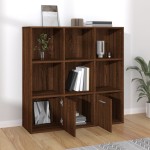 vidaXL Bibliotecă, stejar maro, 98x30x98 cm vidaXL Bibliotecă, stejar maro, 98x30x98 cm