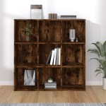 vidaXL Bibliotecă, stejar fumuriu, 98x29x97,5 cm