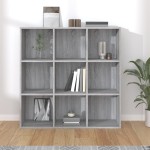 vidaXL Bibliotecă, gri sonoma, 98x29x97,5 cm