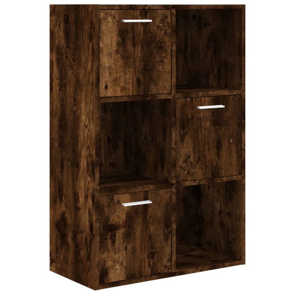 vidaXL Dulap de depozitare, stejar fumuriu, 60x29,5x90 cm