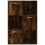 vidaXL Dulap de depozitare, stejar fumuriu, 60x29,5x90 cm vidaXL Dulap de depozitare, stejar fumuriu, 60x29,5x90 cm
