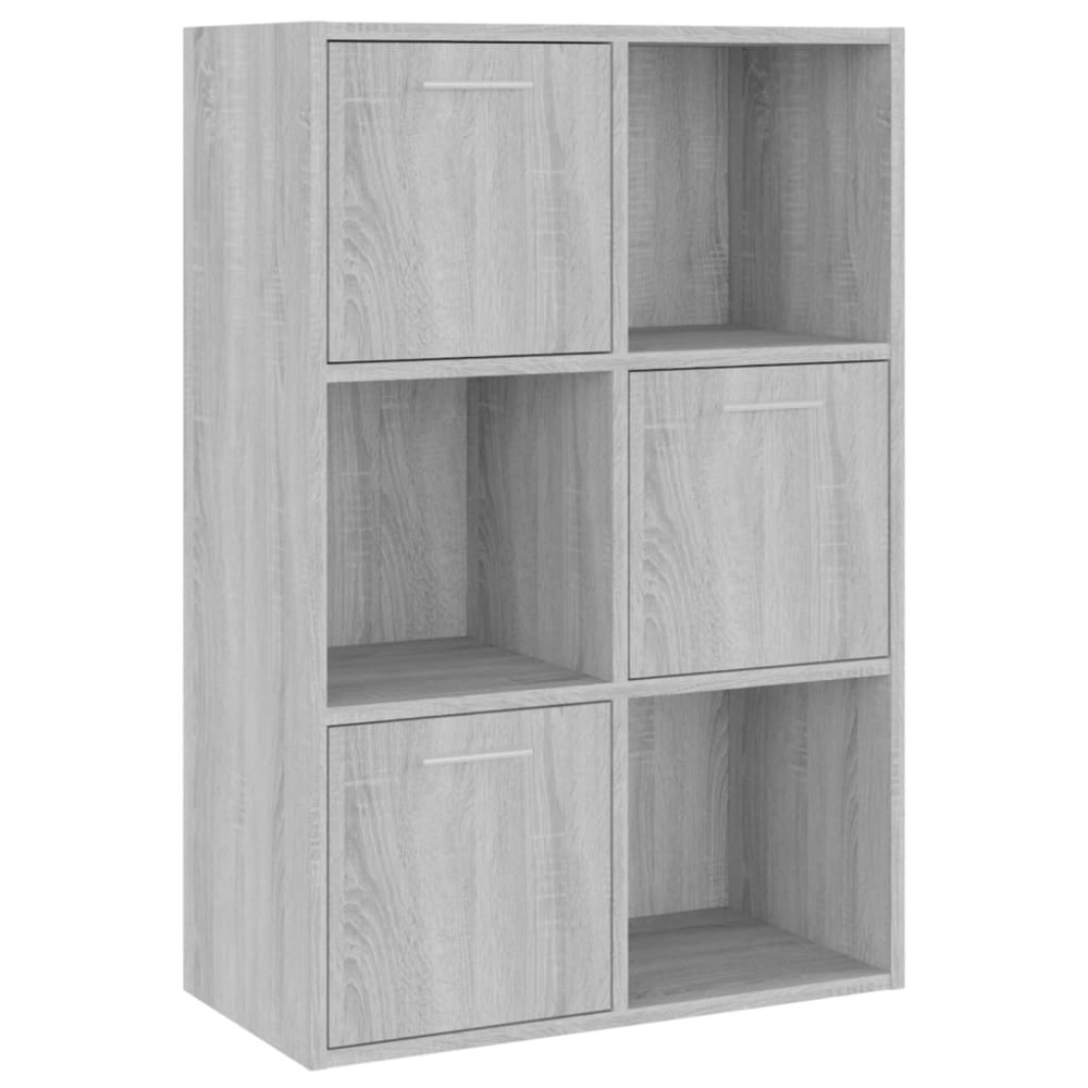 vidaXL Dulap de depozitare, gri sonoma, 60x29,5x90 cm