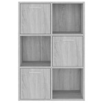 vidaXL Dulap de depozitare, gri sonoma, 60x29,5x90 cm vidaXL Dulap de depozitare, gri sonoma, 60x29,5x90 cm