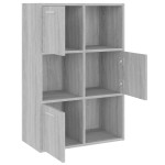 vidaXL Dulap de depozitare, gri sonoma, 60x29,5x90 cm vidaXL Dulap de depozitare, gri sonoma, 60x29,5x90 cm