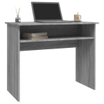 vidaXL Birou, gri sonoma, 90x50x74 cm, lemn prelucrat
