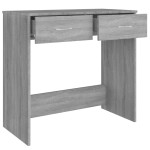 vidaXL Birou Gri Sonoma 80x40x75 cm lemn prelucrat