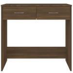 vidaXL Birou Stejar maro 80x40x75 cm Lemn prelucrat