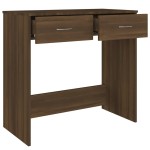 vidaXL Birou Stejar maro 80x40x75 cm Lemn prelucrat