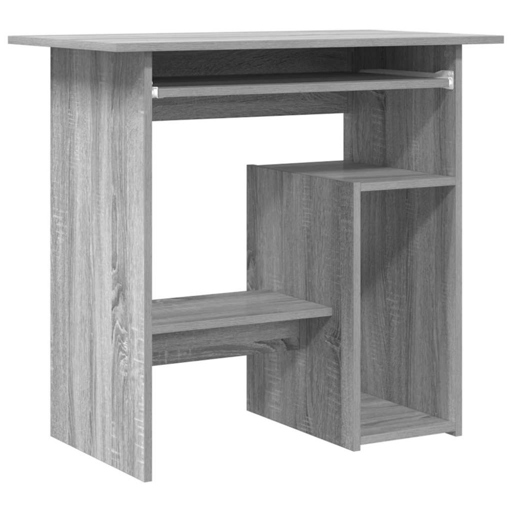 vidaXL Birou, gri sonoma, 80x45x74 cm, lemn prelucrat