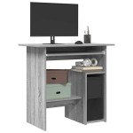 vidaXL Birou, gri sonoma, 80x45x74 cm, lemn prelucrat