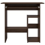 vidaXL Birou, stejar maro, 80x45x74 cm, lemn prelucrat