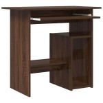 vidaXL Birou, stejar maro, 80x45x74 cm, lemn prelucrat