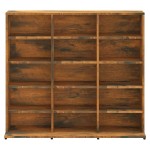 vidaXL Dulap CD-uri, stejar fumuriu, 100x23x89,5 cm, lemn prelucrat