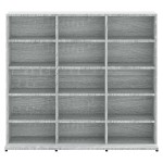 vidaXL Dulap CD-uri, sonoma gri, 100x23x89,5 cm, lemn prelucrat