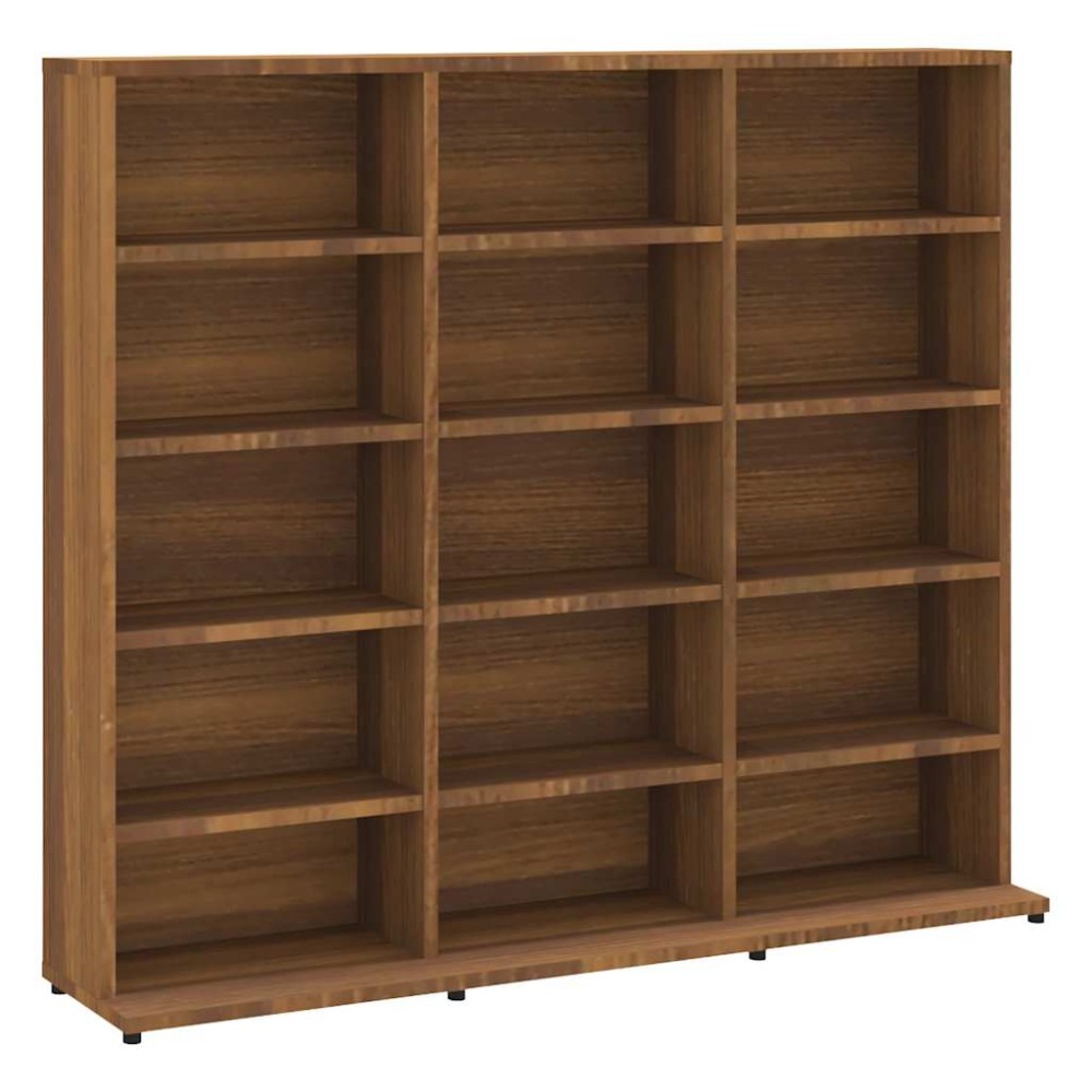 vidaXL Dulap CD-uri, stejar maro, 100x23x89,5 cm, lemn prelucrat