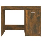 vidaXL Birou, stejar fumuriu, 100x50x76 cm, lemn prelucrat