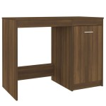 vidaXL Birou, stejar maro, 100x50x76 cm, lemn prelucrat vidaXL Birou, stejar maro, 100x50x76 cm, lemn prelucrat