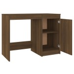 vidaXL Birou, stejar maro, 100x50x76 cm, lemn prelucrat vidaXL Birou, stejar maro, 100x50x76 cm, lemn prelucrat