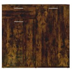 vidaXL Dulap, stejar fumuriu, 80x36x75 cm, lemn compozit