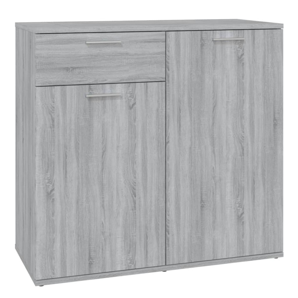 vidaXL Dulap, sonoma gri, 80x36x75 cm, lemn compozit