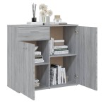 vidaXL Dulap, sonoma gri, 80x36x75 cm, lemn compozit