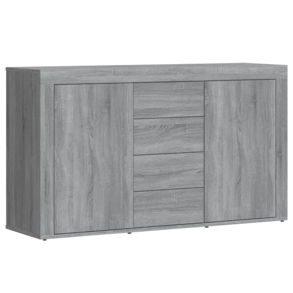 vidaXL Servantă, sonoma gri, 120x36x69 cm, lemn compozit