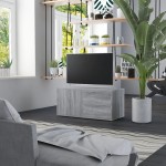 vidaXL Comodă TV, gri sonoma, 80x34x36 cm, lemn compozit vidaXL Comodă TV, gri sonoma, 80x34x36 cm, lemn compozit