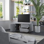 vidaXL Comodă TV, gri sonoma, 80x34x36 cm, lemn compozit vidaXL Comodă TV, gri sonoma, 80x34x36 cm, lemn compozit