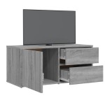 vidaXL Comodă TV, gri sonoma, 80x34x36 cm, lemn compozit vidaXL Comodă TV, gri sonoma, 80x34x36 cm, lemn compozit