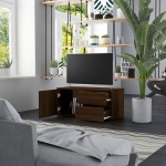 vidaXL Comodă TV, stejar maro, 80x34x36 cm, lemn prelucrat vidaXL Comodă TV, stejar maro, 80x34x36 cm, lemn prelucrat