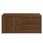vidaXL Comodă TV, stejar maro, 80x34x36 cm, lemn prelucrat vidaXL Comodă TV, stejar maro, 80x34x36 cm, lemn prelucrat