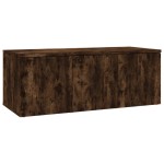 vidaXL Comodă TV, stejar fumuriu, 80x34x30 cm, lemn prelucrat