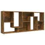 vidaXL Bibliotecă, stejar fumuriu, 67x24x161 cm, lemn prelucrat vidaXL Bibliotecă, stejar fumuriu, 67x24x161 cm, lemn prelucrat