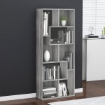 vidaXL Bibliotecă, gri sonoma, 67x24x161 cm, lemn prelucrat vidaXL Bibliotecă, gri sonoma, 67x24x161 cm, lemn prelucrat