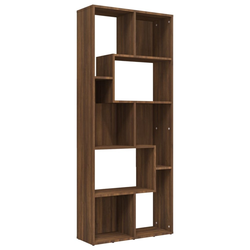 vidaXL Bibliotecă, stejar maro, 67x24x161 cm, lemn compozit