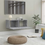 vidaXL Comodă TV, gri sonoma, 80x30x30 cm, lemn prelucrat vidaXL Comodă TV, gri sonoma, 80x30x30 cm, lemn prelucrat