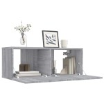 vidaXL Comodă TV, gri sonoma, 80x30x30 cm, lemn prelucrat vidaXL Comodă TV, gri sonoma, 80x30x30 cm, lemn prelucrat