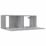 vidaXL Comodă TV, gri sonoma, 80x30x30 cm, lemn prelucrat vidaXL Comodă TV, gri sonoma, 80x30x30 cm, lemn prelucrat